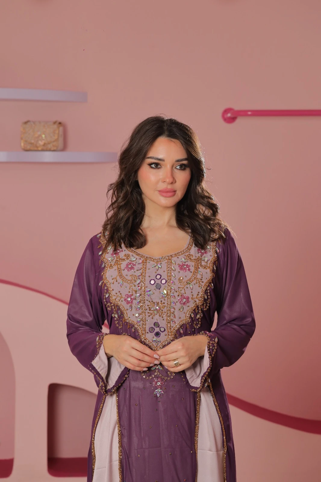 Baluchi Purple Jalabiya