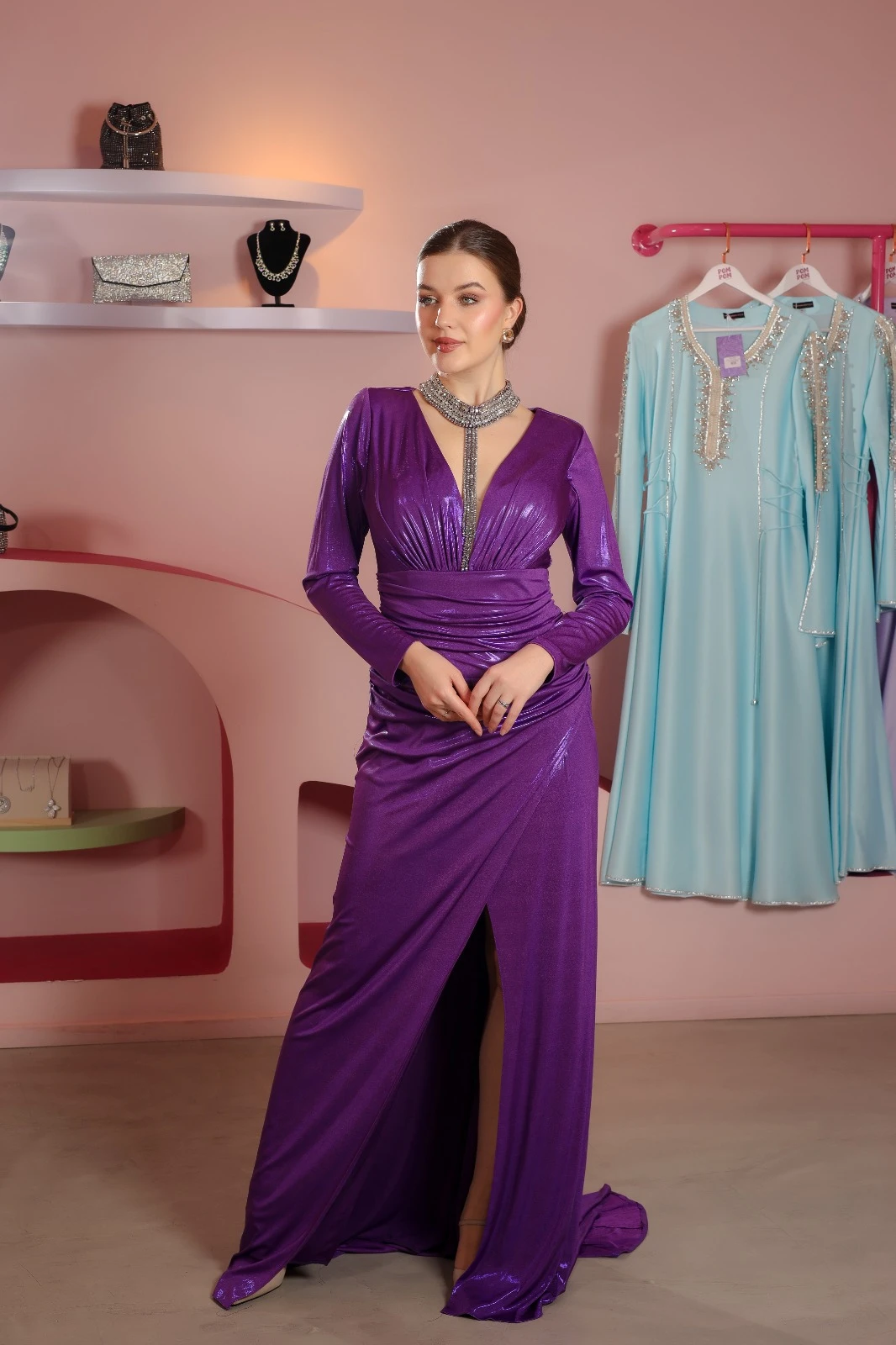 Meeta Dress Purple 46